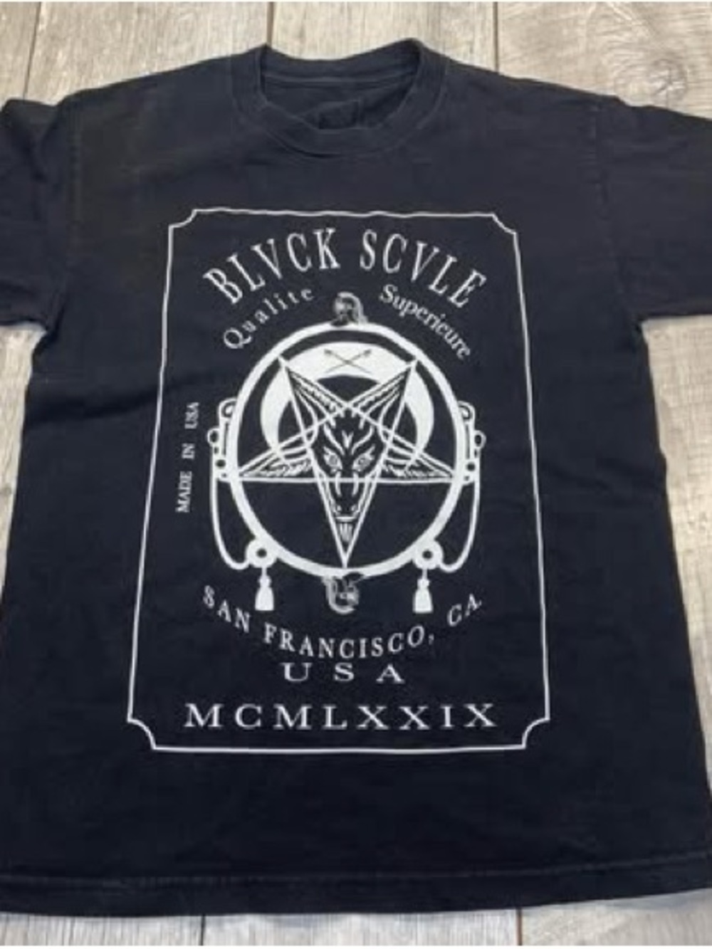 Black scale women’s tshirt awesome occult symbols medium